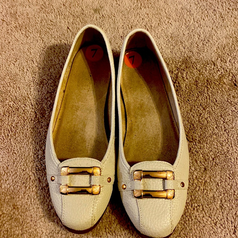 Aerosoles, cream, ballet flats, size 7